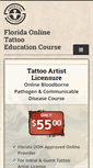 Mobile Screenshot of floridaonlinetattoolicense.com